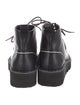 Y's by Yohji Yamamoto Leather Lace-Up Boots