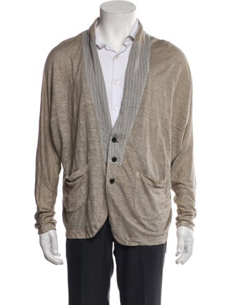 Y's by Yohji Yamamoto Linen V-Neck Cardigan