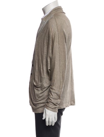 Y's by Yohji Yamamoto Linen V-Neck Cardigan