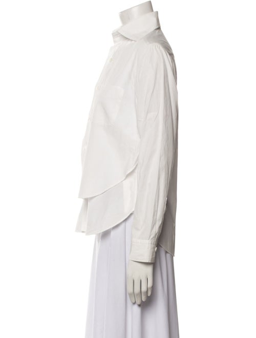 Y's by Yohji Yamamoto Long Sleeve Button-Up Top