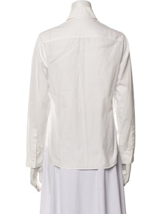 Y's by Yohji Yamamoto Long Sleeve Button-Up Top