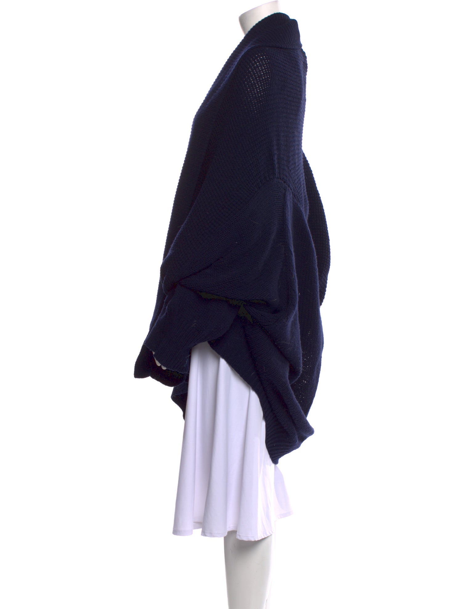 Y's by Yohji Yamamoto Wool Open Front Sweater