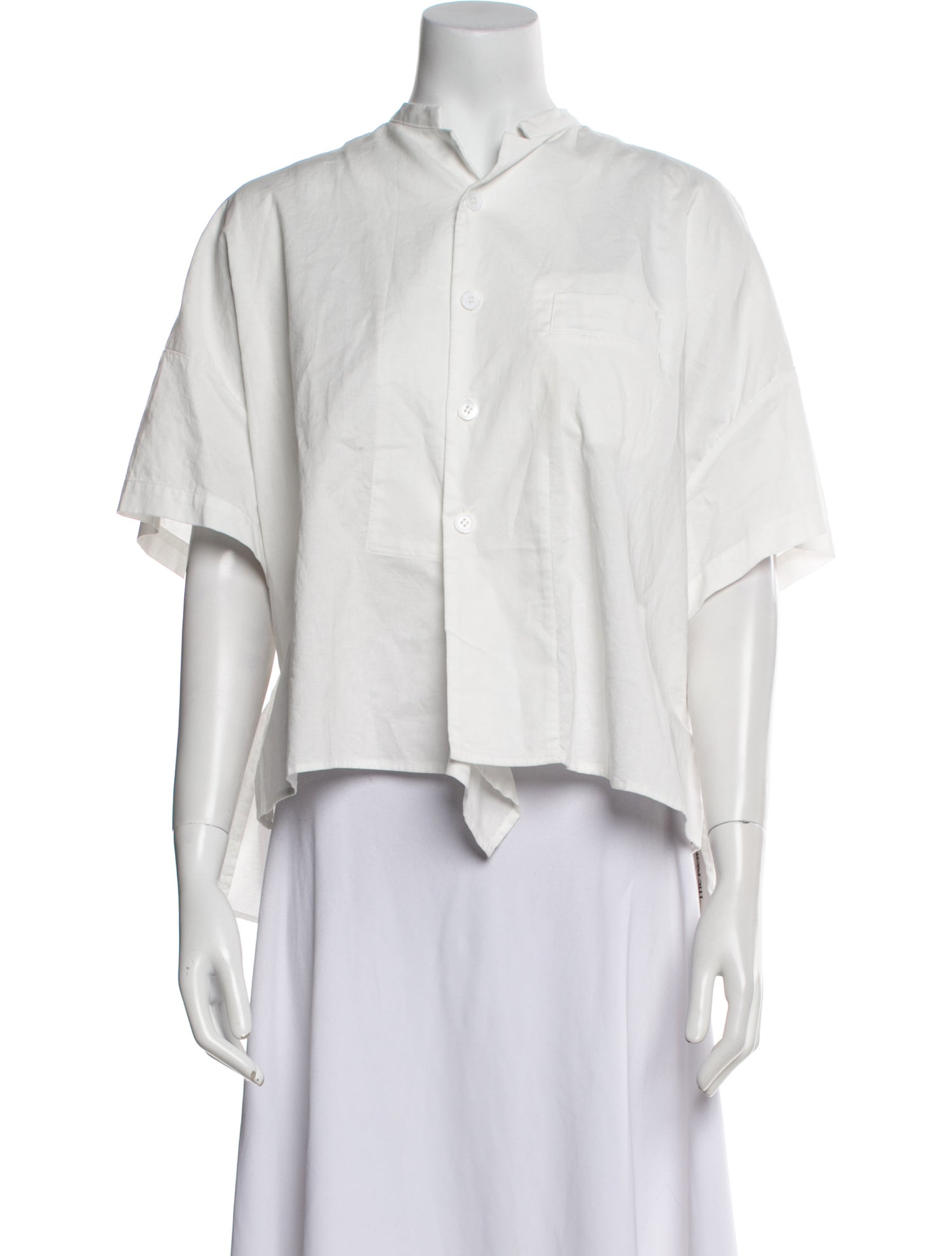Y's by Yohji Yamamoto Short Sleeve Crop Top