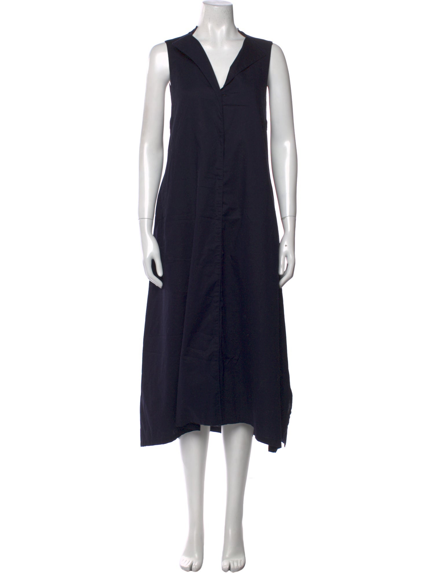 Y's by Yohji Yamamoto V-Neck Long Dress