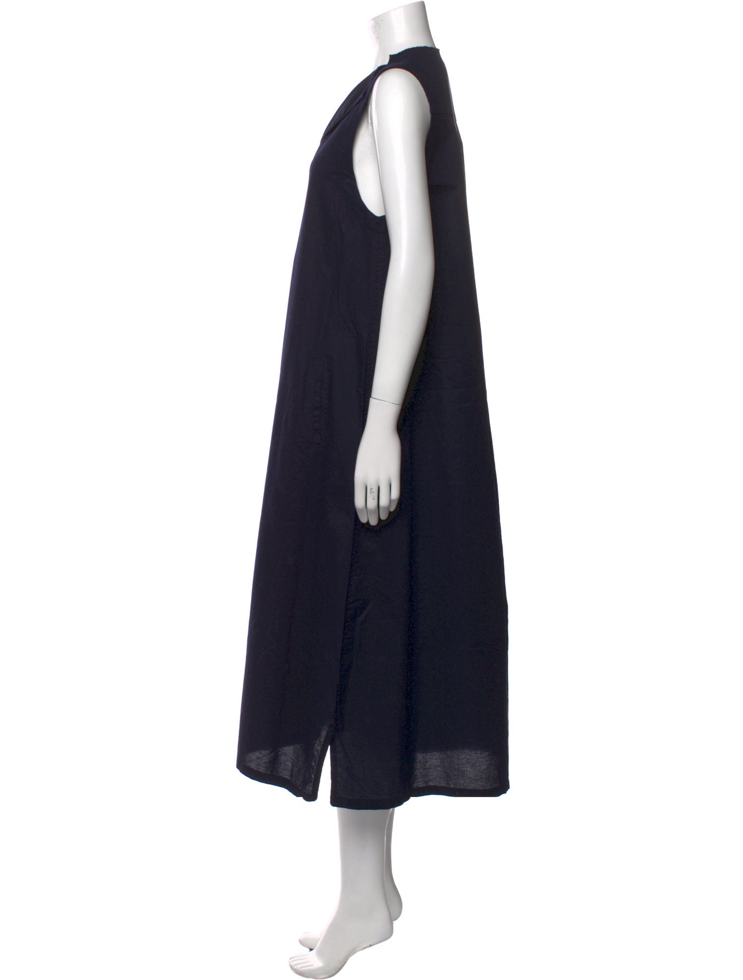 Y's by Yohji Yamamoto V-Neck Long Dress