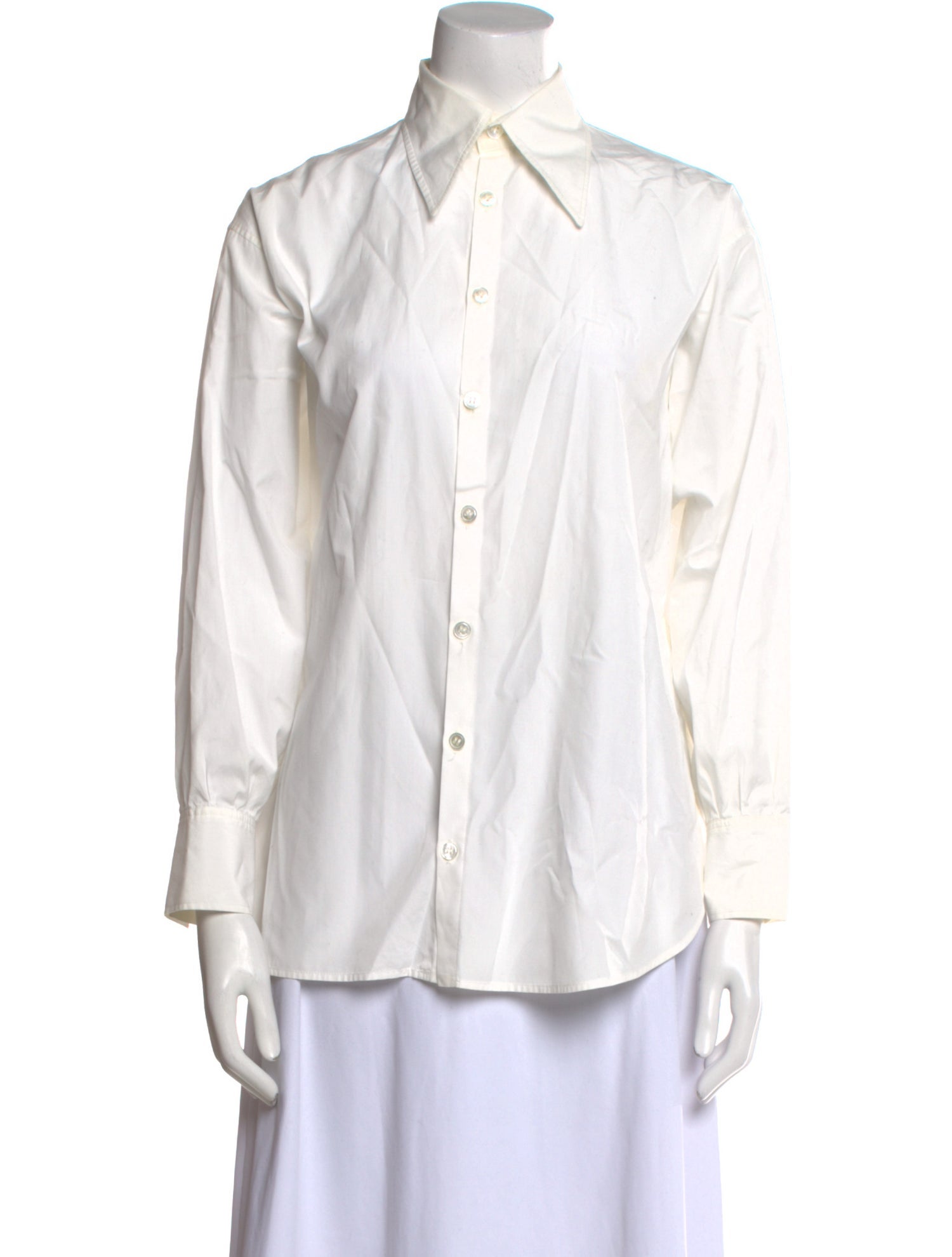 Y's by Yohji Yamamoto Long Sleeve Button-Up Top