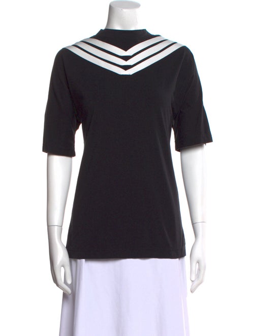 Y's by Yohji Yamamoto Mock Neck Short Sleeve T-Shirt