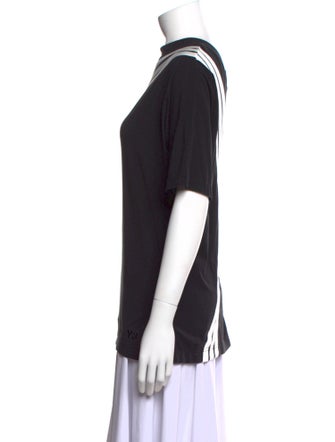 Y's by Yohji Yamamoto Mock Neck Short Sleeve T-Shirt