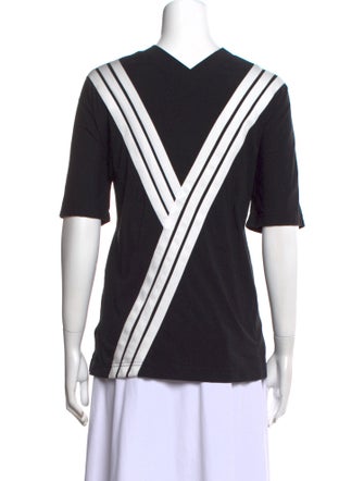 Y's by Yohji Yamamoto Mock Neck Short Sleeve T-Shirt
