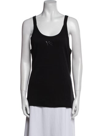 Y's by Yohji Yamamoto Scoop Neck Sleeveless Top