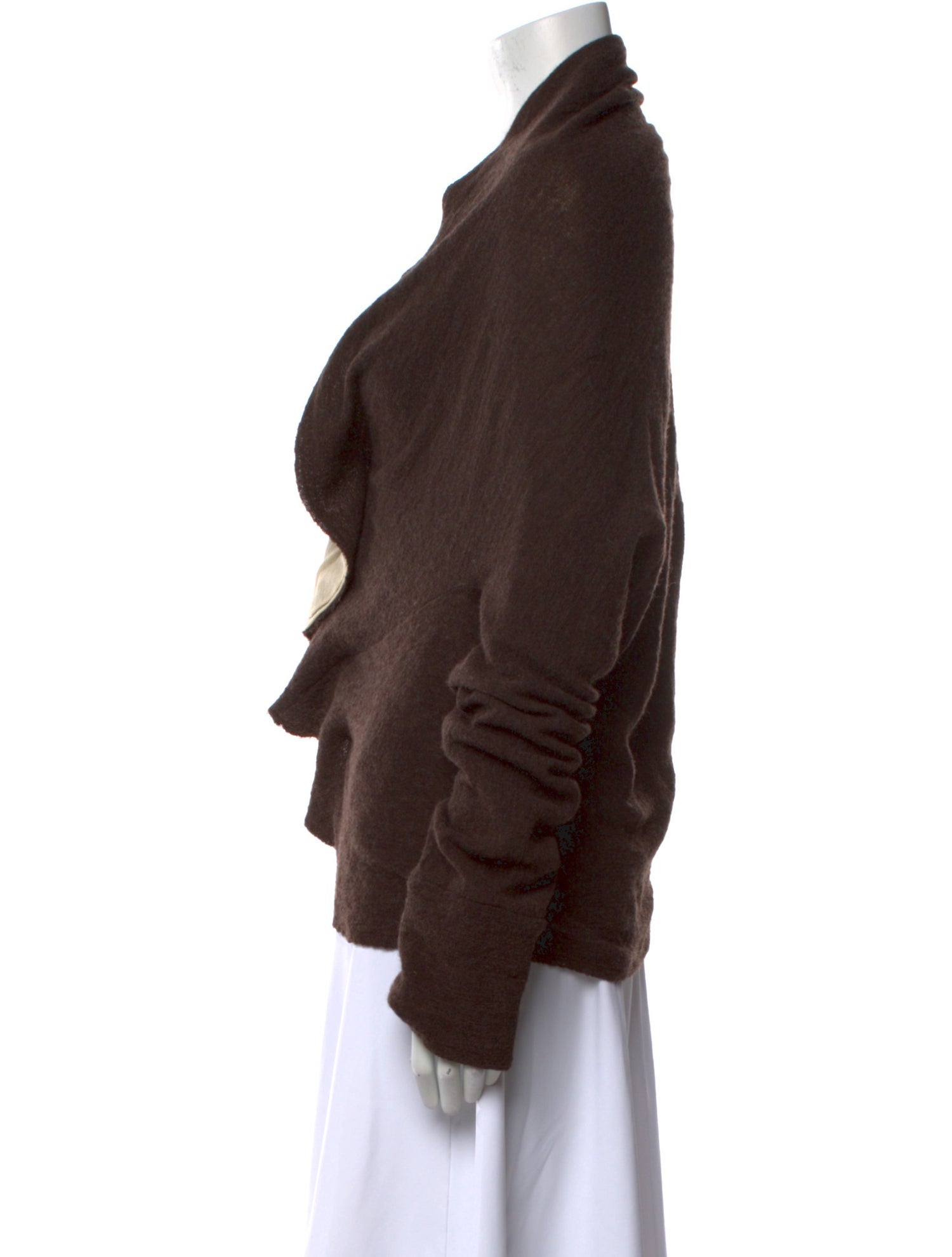 Y's by Yohji Yamamoto Wool Cowl Neck Blouse