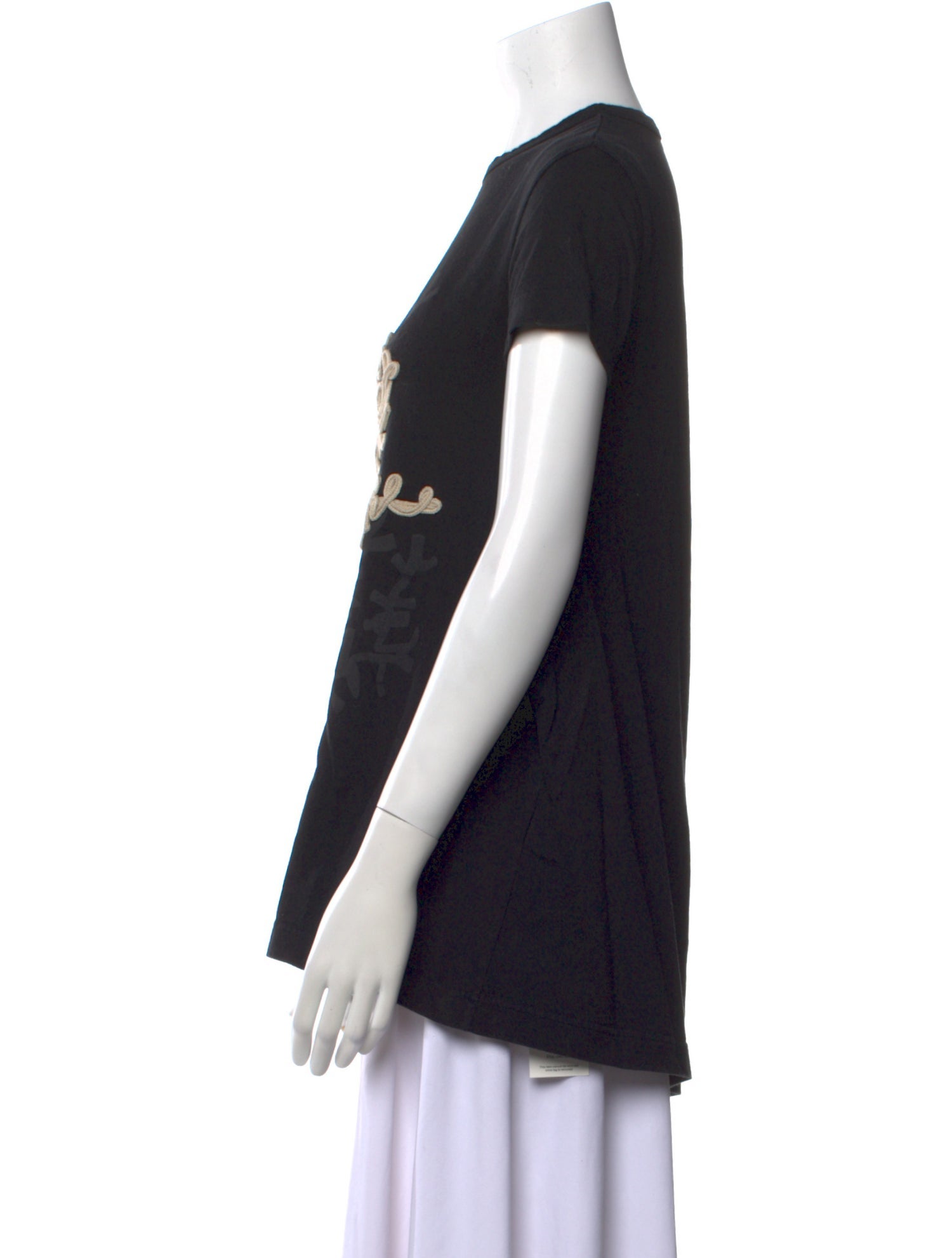 Y's by Yohji Yamamoto Graphic Print Crew Neck T-Shirt