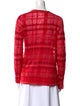 Yohji Yamamoto Plaid Print V-Neck Sweater
