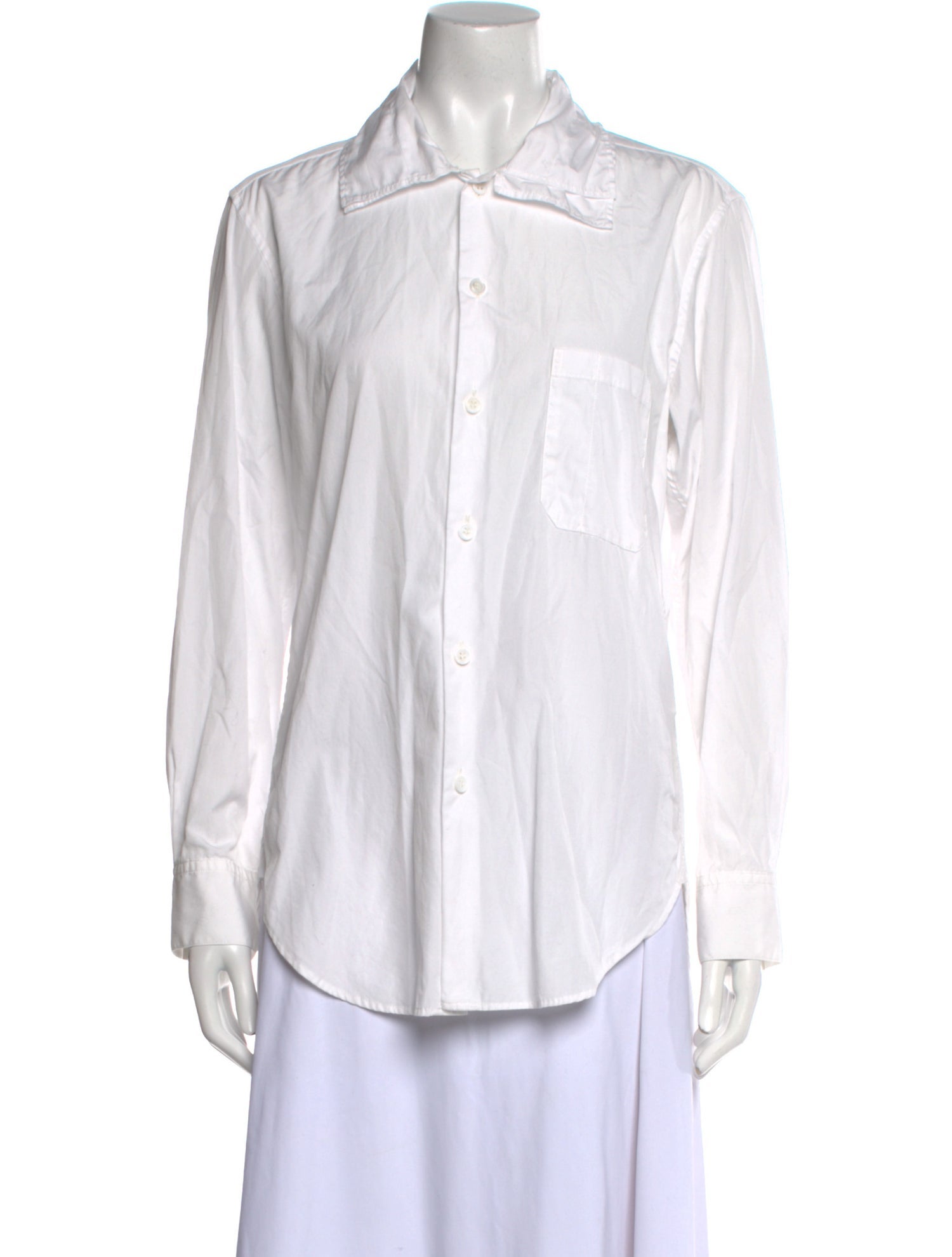 Y's by Yohji Yamamoto Long Sleeve Button-Up Top