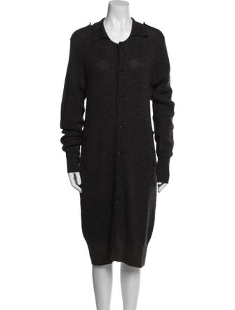 Y's by Yohji Yamamoto Wool Midi Length Dress
