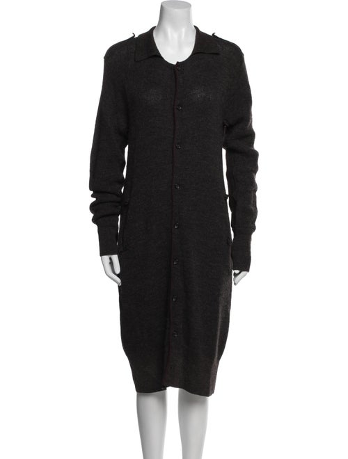 Y's by Yohji Yamamoto Wool Midi Length Dress