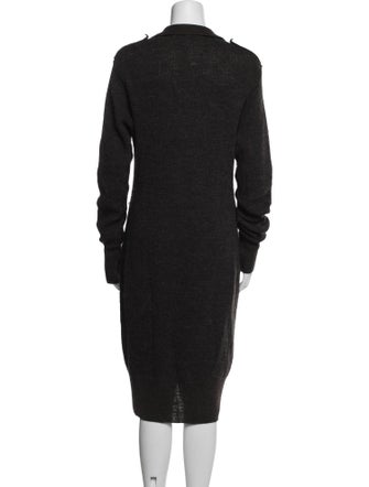 Y's by Yohji Yamamoto Wool Midi Length Dress