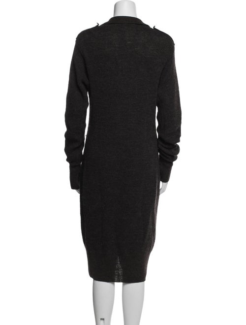 Y's by Yohji Yamamoto Wool Midi Length Dress
