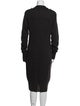 Y's by Yohji Yamamoto Wool Midi Length Dress