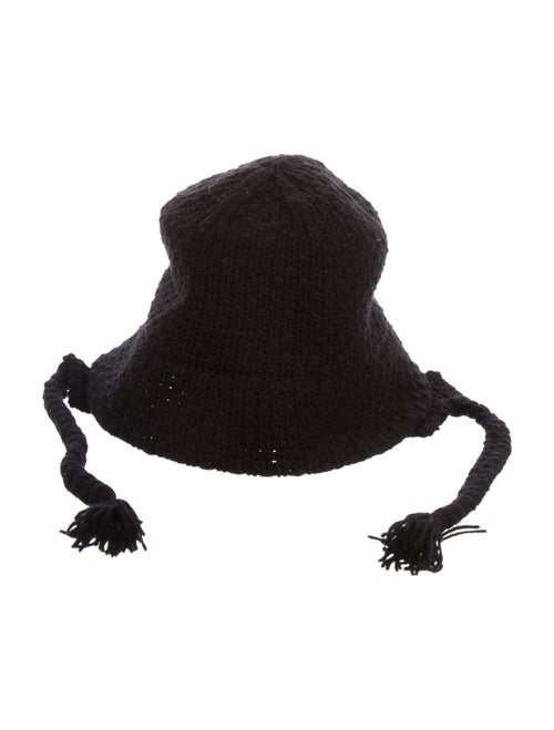 Y's by Yohji Yamamoto Knitted Tassel Bucket Hat