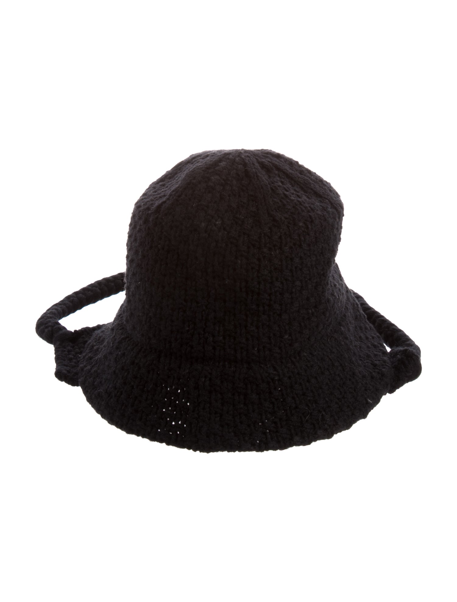 Y's by Yohji Yamamoto Knitted Tassel Bucket Hat