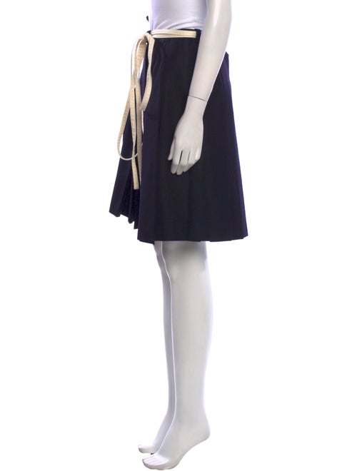 Y's by Yohji Yamamoto Wool Knee-Length Skirt