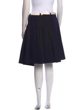 Y's by Yohji Yamamoto Wool Knee-Length Skirt