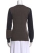 Y's by Yohji Yamamoto Wool Colorblock Pattern Sweater