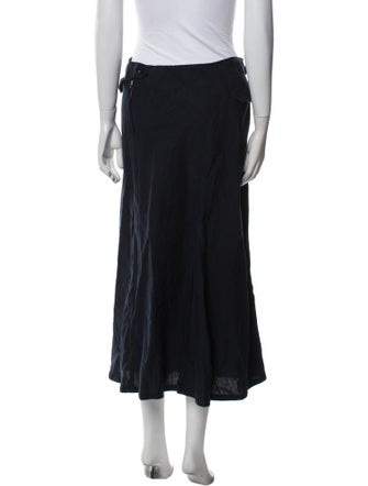 Y's by Yohji Yamamoto Linen Midi Length Skirt