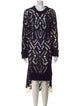 Y's by Yohji Yamamoto Printed Midi Length Dress