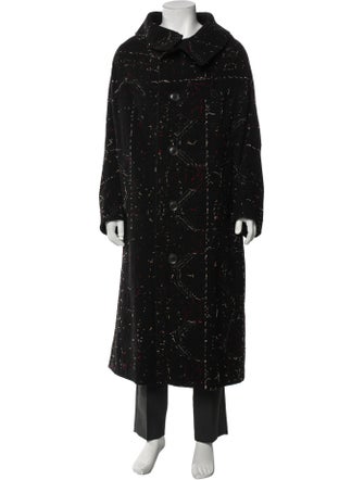 Y's by Yohji Yamamoto Wool Tweed Pattern Parka
