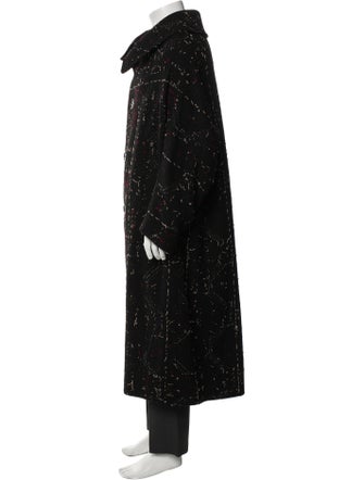 Y's by Yohji Yamamoto Wool Tweed Pattern Parka