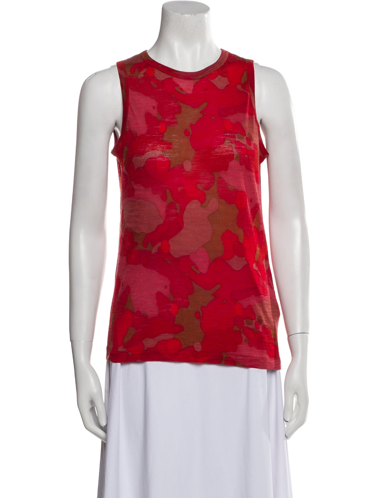 Y's by Yohji Yamamoto Wool Printed Top