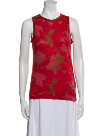 Y's by Yohji Yamamoto Wool Printed Top