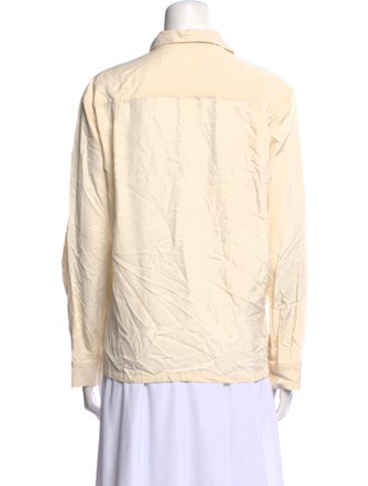 Y's by Yohji Yamamoto Long Sleeve Button-Up Top