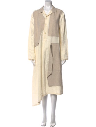 Y's by Yohji Yamamoto Linen Midi Length Dress