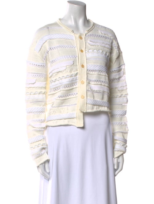 Y's by Yohji Yamamoto Striped Crew Neck Sweater