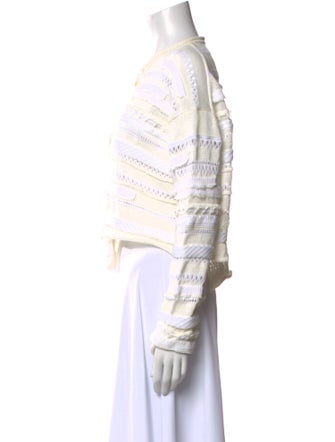 Y's by Yohji Yamamoto Striped Crew Neck Sweater