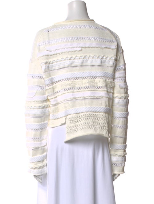 Y's by Yohji Yamamoto Striped Crew Neck Sweater