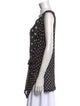 Y's by Yohji Yamamoto Polka Dot Print Scoop Neck Tunic