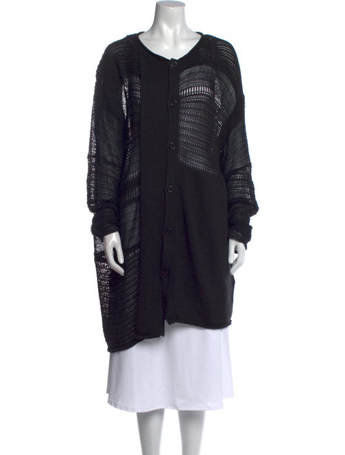 Y's by Yohji Yamamoto Striped Scoop Neck Sweater