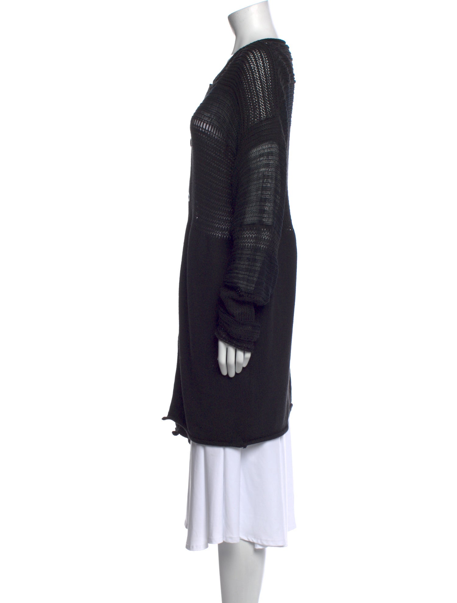 Y's by Yohji Yamamoto Striped Scoop Neck Sweater