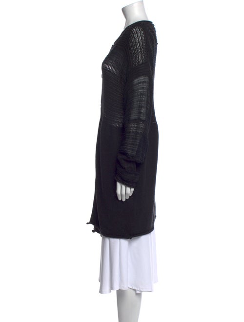 Y's by Yohji Yamamoto Striped Scoop Neck Sweater