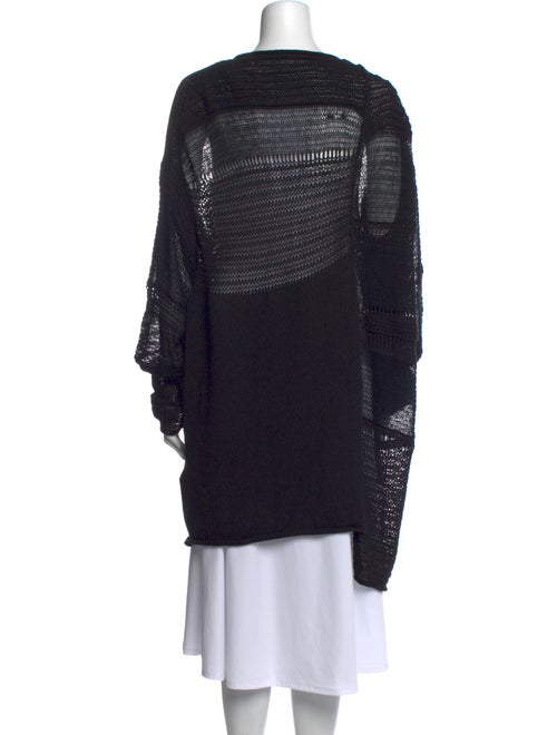 Y's by Yohji Yamamoto Striped Scoop Neck Sweater