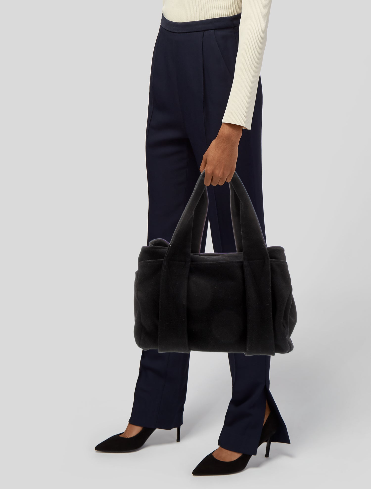 Y's by Yohji Yamamoto Wool Shoulder Bag