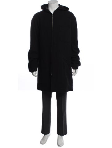 Pre-owned Y's Vintage 1998 Overcoat In Black