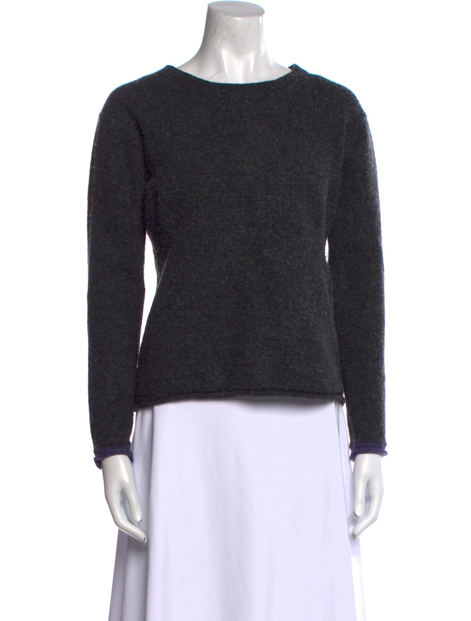 Y's by Yohji Yamamoto Wool Crew Neck Sweatshirt