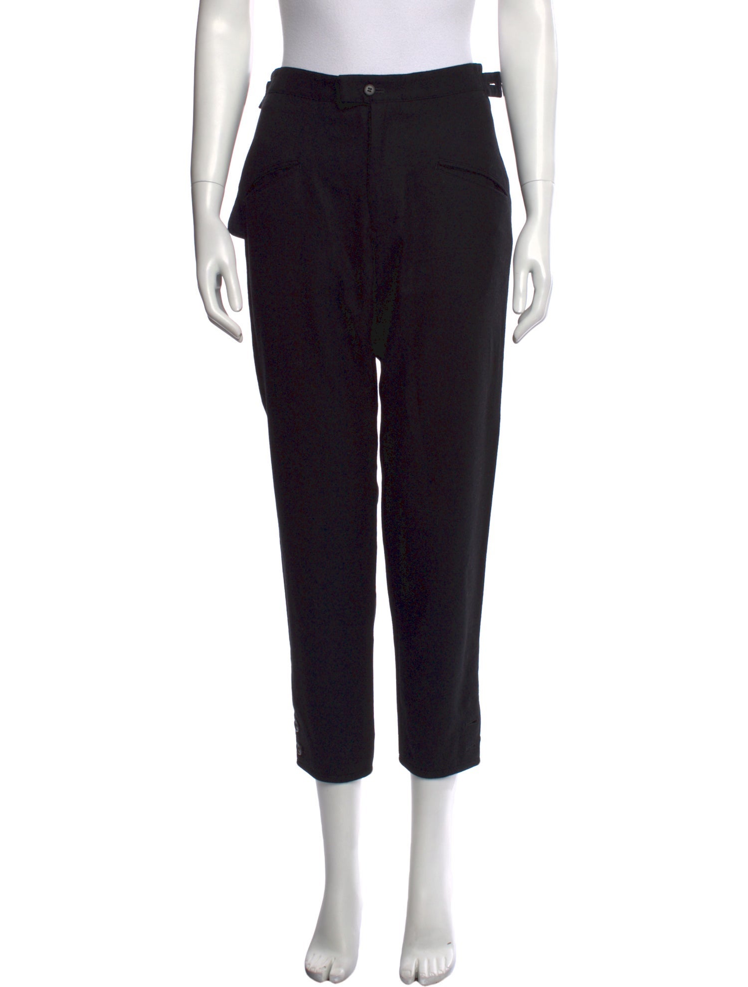 Y's by Yohji Yamamoto Wool Straight Leg Pants