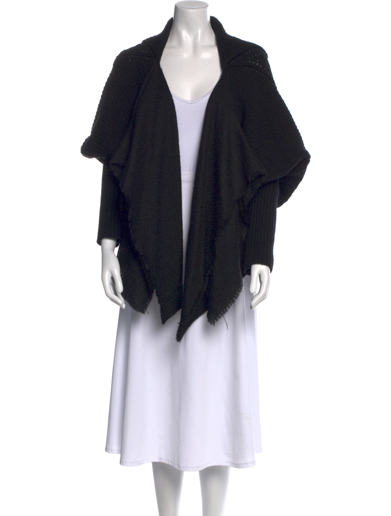 Y's by Yohji Yamamoto Wool Open Front Sweater