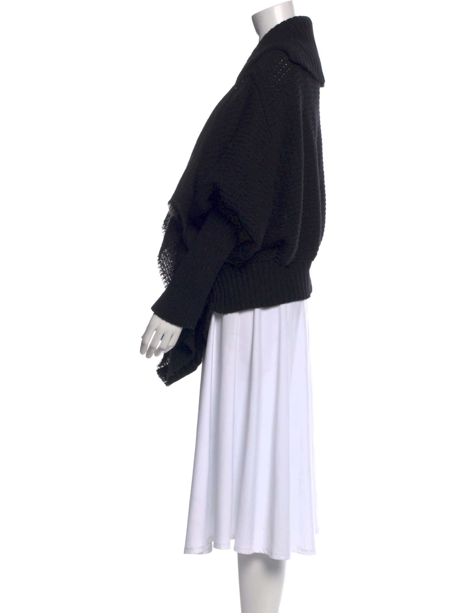 Y's by Yohji Yamamoto Wool Open Front Sweater